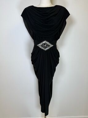 Vintage 1980’s  Rimini For Sak’s Fifth Avenue Sleeveless Black Dress Women’s 10